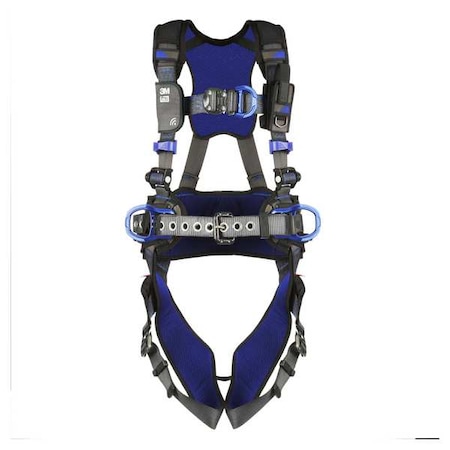 3M Dbi-Sala ExoFit(TM) X300 Fall Protection Harness, S, 420 lb, Quick-Connect Chest/ Quick-Connect Leg Straps 1113215