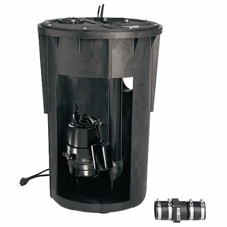 Pentair Simer Pre-Plumbed Package Sewage Basin System 3963C