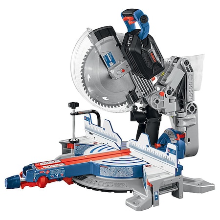 Bosch Cordless Miter Saw, 12 in Blade Dia., Max Blade Speed: Not Applicable 1 in Arbor Size GCM18V-12GDCN