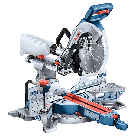 Bosch Cordless Miter Saw, 10 in Blade Dia., Max Blade Speed: Not Applicable 5/8 in Arbor Size GCM18V-10SDN