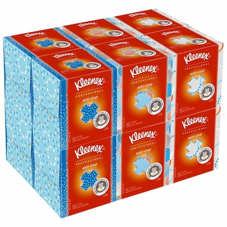 Kleenex Kleenex Anti-Viral, 3 Ply Facial Tissue, 55 Sheets per Box, 12PK 21286