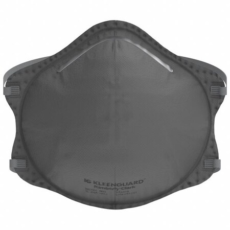Kleenguard Particulate Respirator, N95, Molded Cup, Adj. Headstrap, Nose Clip, Gray, Universal, PK 20 54629