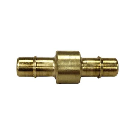 Mem-Co Straight, Brass, Barbed1/8"Barbed1/8", PK10 C3-NP