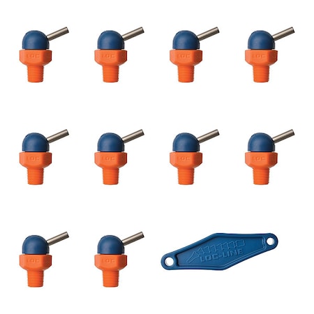 Loc-Line Nozzle, CT Style, 0.117in.dia, PK10 79020