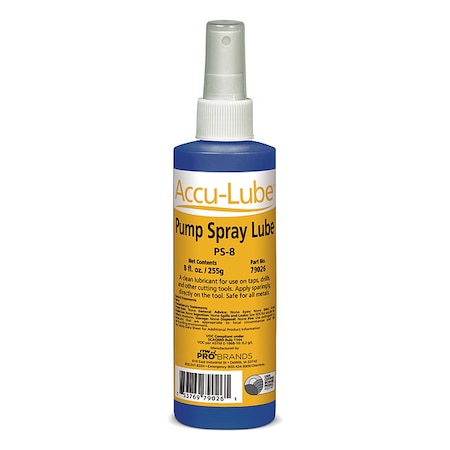 Accu-Lube Cutting Oil, 8oz, Non-Aerosol Spray Bottle 79026