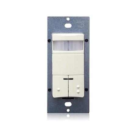 LEVITON Occ Snsr, PIR, 120/230/277V AC, L Almd ODS0D-IDT