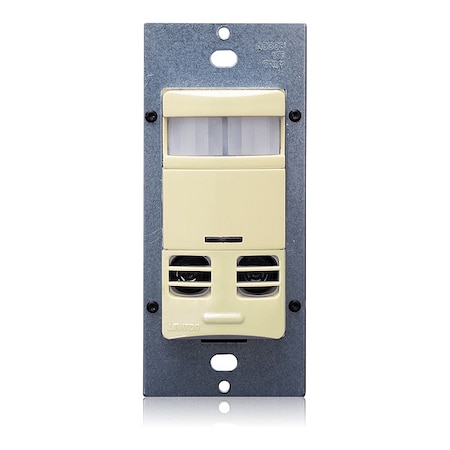 LEVITON Occ Snsr, PIR/Usonic, 120-277V AC, Ivory OSSMT-GDI