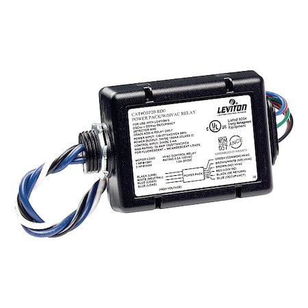 Leviton Occupancy Sensor Power Pack, 347VAC, Black OSP15-R30