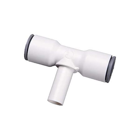 Parker Fractional Plastic Push-to-Connect Fitting, Polymer, White 6388 56 00WP2