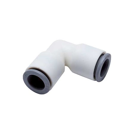 Parker Fractional Plastic Push-to-Connect Fitting, Polymer, White 6302 04 00WP2