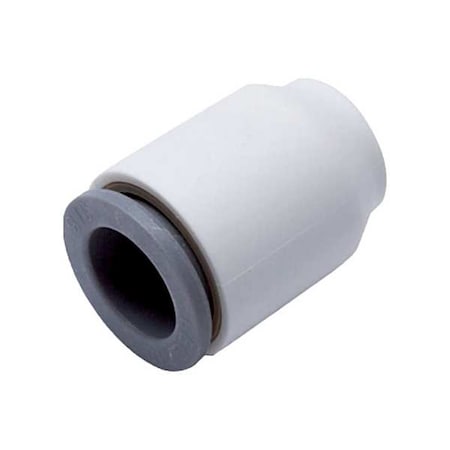 Parker Fractional Plastic Push-to-Connect Fitting, Polymer, White 6351 60 00WP2