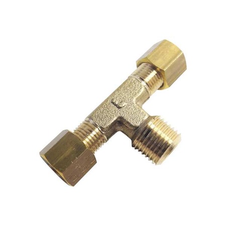 Parker Tee, Brass, Comp8mm, Comp8mm, BSPT3/8" 0108 08 17