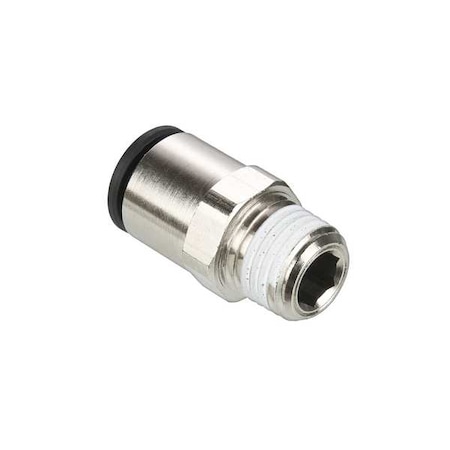 Legris Metric Push-to-Connect Fitting, Brass, Silver 3175 10 10