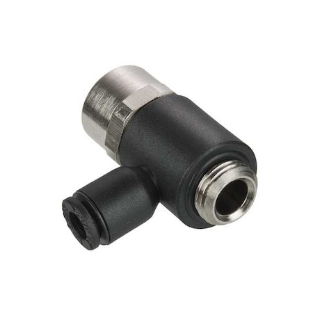 Legris Metric Push-to-Connect Fitting, Polymer, Black 3124 06 13