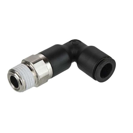 Legris Metric Push-to-Connect Fitting, Polymer, Black 3129 12 21