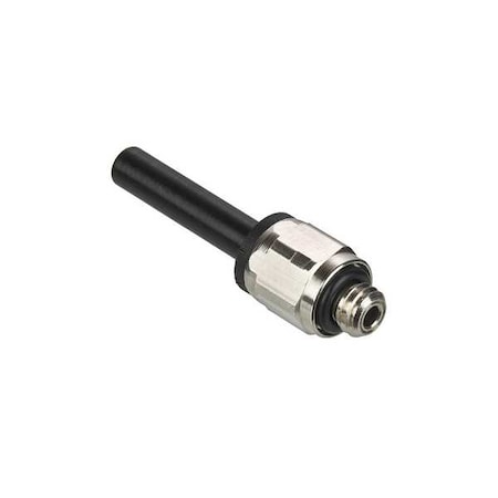 Legris Metric Push-to-Connect Fitting, Polymer, Black 3131 08 10