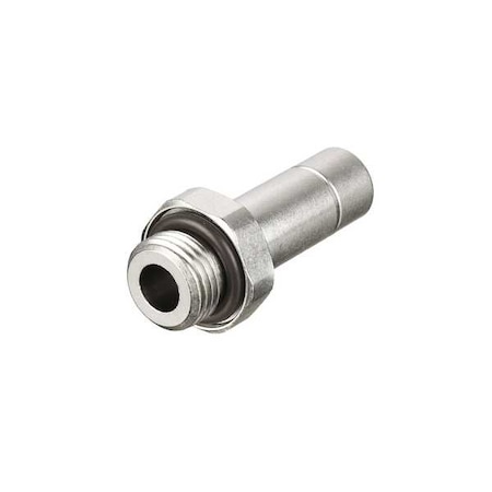 Legris Metric All Metal Push-to-Connect Fitting, Brass, Silver 3631 04 10