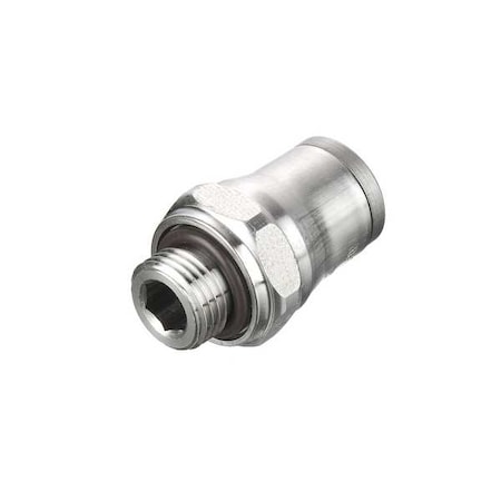 Legris Stud, SS, BSPP 1/8 mm, Push-Fit 6 mm 3801 06 10