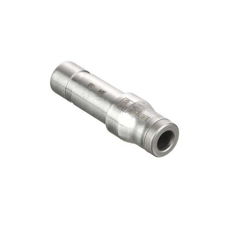 Legris Metric Stainless Steel Push-to-Connect Fitting, Stainless Steel, Silver 3866 08 10