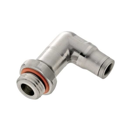 Legris Metric Stainless Steel Push-to-Connect Fitting, Stainless Steel, Silver 3899 08 10
