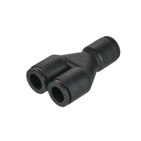 Legris Fractional Push-to-Connect Fitting, Nylon, Black 3140 62 00