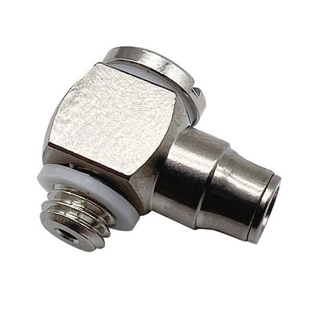 Legris Metric Push-to-Connect Fitting, Brass, Silver 3218 03 19