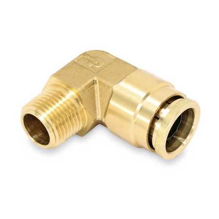 PARKER Fitting, 3/4", Brass, Push-to-Connect 169PTCNS-12-8