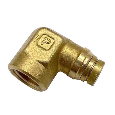 Parker Push-to-Connect, Threaded Brass DOT Push-to-Connect Fitting, Brass 170PTCNS-8-8
