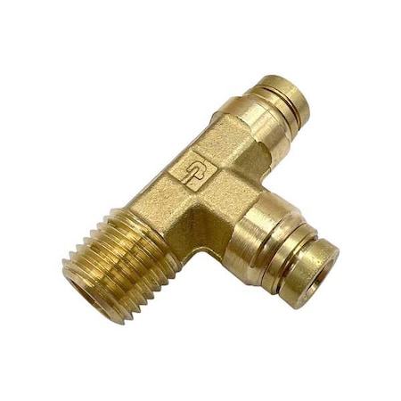 Parker Brass DOT Push-to-Connect Fitting, Brass, Gold 171PTCNS-6-4