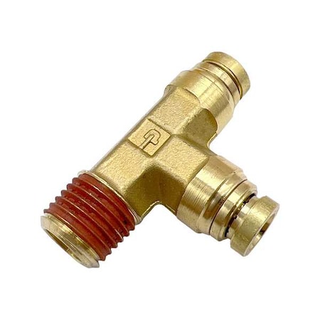 Parker Brass DOT Push-to-Connect Fitting, Brass, Gold VS171PTCNS-6-4