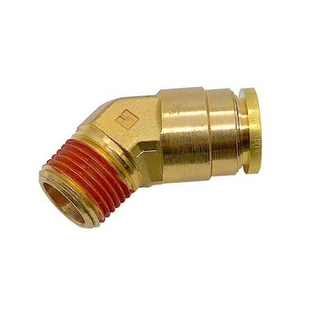 Parker Brass DOT Push-to-Connect Fitting, Brass, Silver VS179PTCNS-4-2