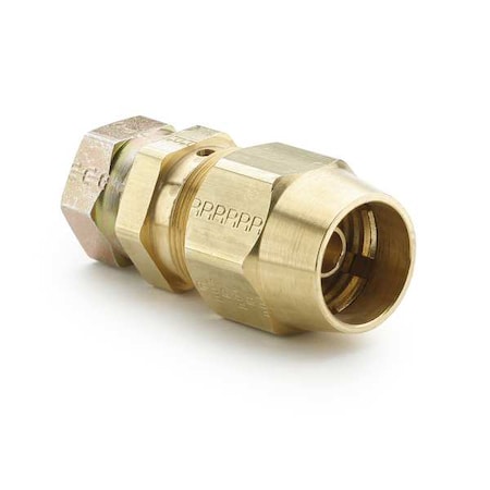 Parker Strt, Brass, Comp. 3/8 in, FBSPP 7/8 in 66RBSV-6-3/4
