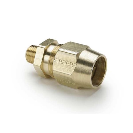 Parker Strt, Brass, Comp. 3/8 in, MBSPP 1/2 in 68RB-6-4