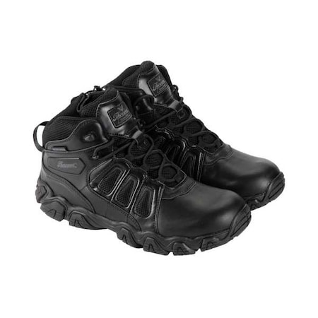 Thorogood Shoes Men's Leather/Mesh Upper, Rubber Outsole, Plain Toe, Side Zipper, Black, 16 W 834-6385 W 16