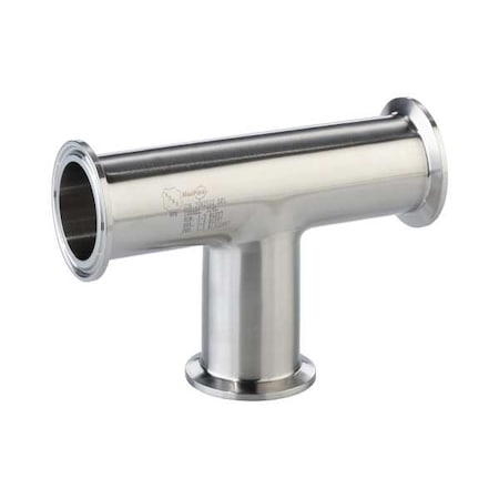Maxpure Tee, Stainless Steel, Clamp 3/4 in TEG76L.75-PC