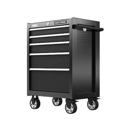 Craftsman S2000 Tool Cabinet, 5 Drawer, Black, 26 in W x 18 in D x 37-1/2 in H CMST32752BK