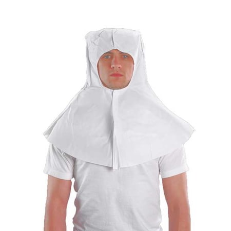 Microchem Hood, Polyethylene, Bound Seam, White, Covers Head, Neck , 300 PK W20B503