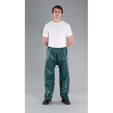 Ansell Disposable Pants, Multi-Layer Non-Woven Laminate, 103 g/sq m, Taped/Welded, Elastic Ankle, Green G40T301