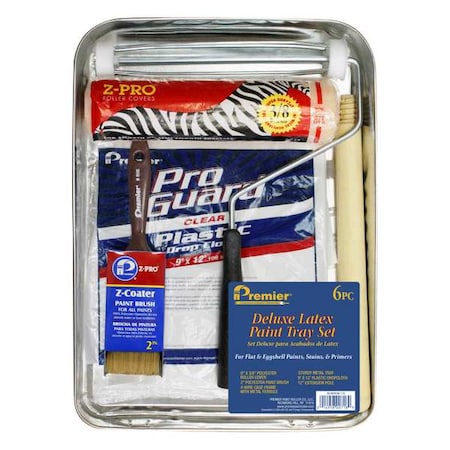 Premier Paint Roller Kit, 10"L, Blk, Plastic 718