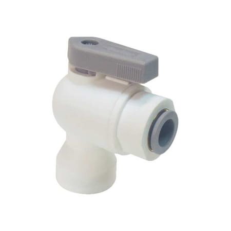 Parker Manual 2-Way Ball Valve, Push, Polypro LFPP4VFE2