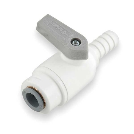 Parker Manual 2-Way Ball Valve, Push, Polypro LFPP6VUCPB6