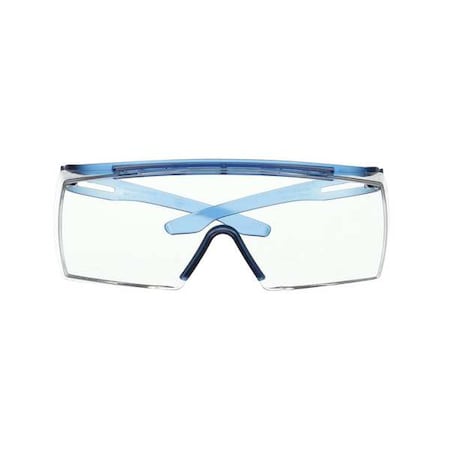 3M SecureFit 3700, Safety Glasses, Scotchgard Anti-Fog, Clear Lens, Blue Frame, Frameless SF3701SGAF-BLU
