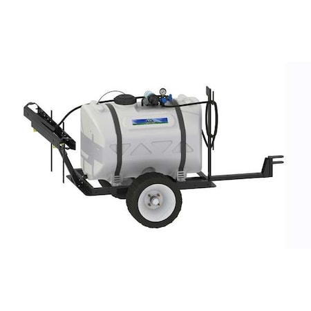 Master Mfg 60 gal Trailer Deluxe Sprayer, Poly, 15 ft L Hose, 60 psi Max SLO-51-060D-MM