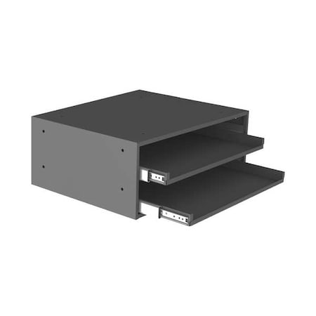 Durham Mfg Bearing Slide Rack Cabinet, Steel, Gray 302B-15.75-95