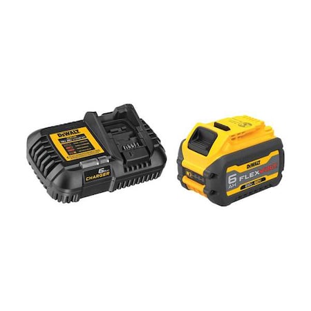 Dewalt Battery, 6 Ah, Li-Ion DCB606C
