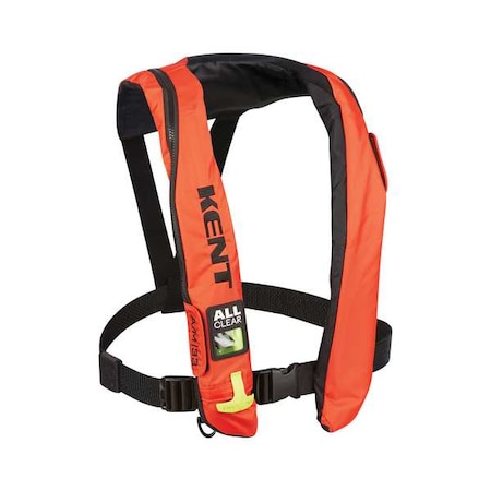 Kent Safety Life Jacket, Universal, 35lb, CO2, Orange 132802-200-004-19