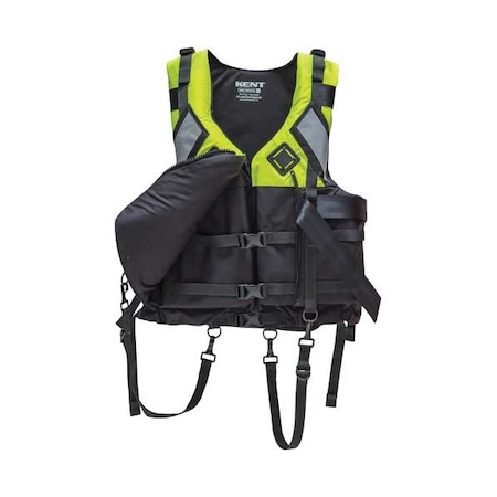 Kent Safety LifeJacket, Adult, Universal, 22lb, Foam, YLW 151300-410-004-17