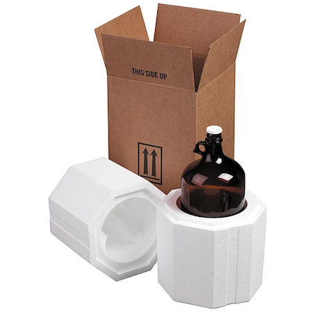 Polar Tech Industries Bottle Shipper, Top Load, Pharmaceutical Gallon, PK9 792T