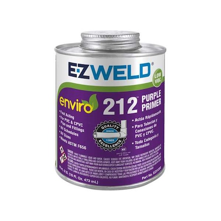 Ez Weld Primer, Can, 16 oz, Purple EZ31203N