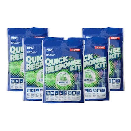 Brady Spill Kit, 0 gal Volume Absorbed per Kit, Bag, Green SKHAZ-QRK-C5